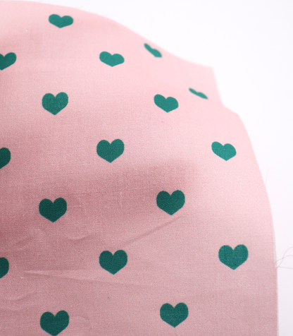 【25SS-049】プチハートプリント綿ローン　/0.5ｙあたり=～725円