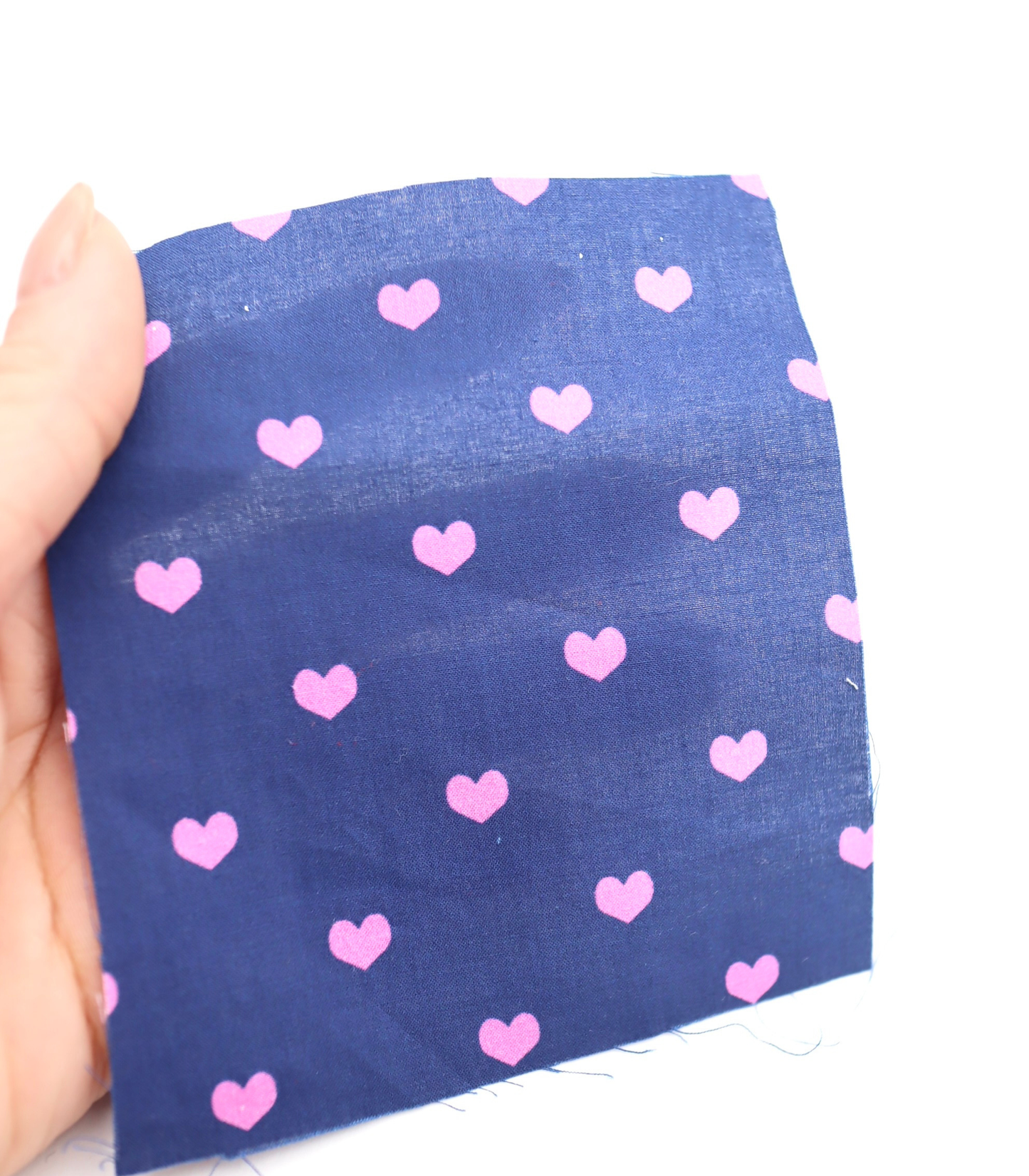 【25SS-049】プチハートプリント綿ローン　/0.5ｙあたり=～725円