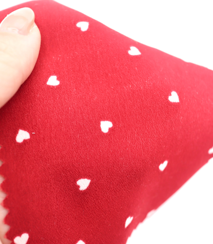 【25SS-048】プチハートプリントポリエステルデシン　/0.5ｙあたり=～765円