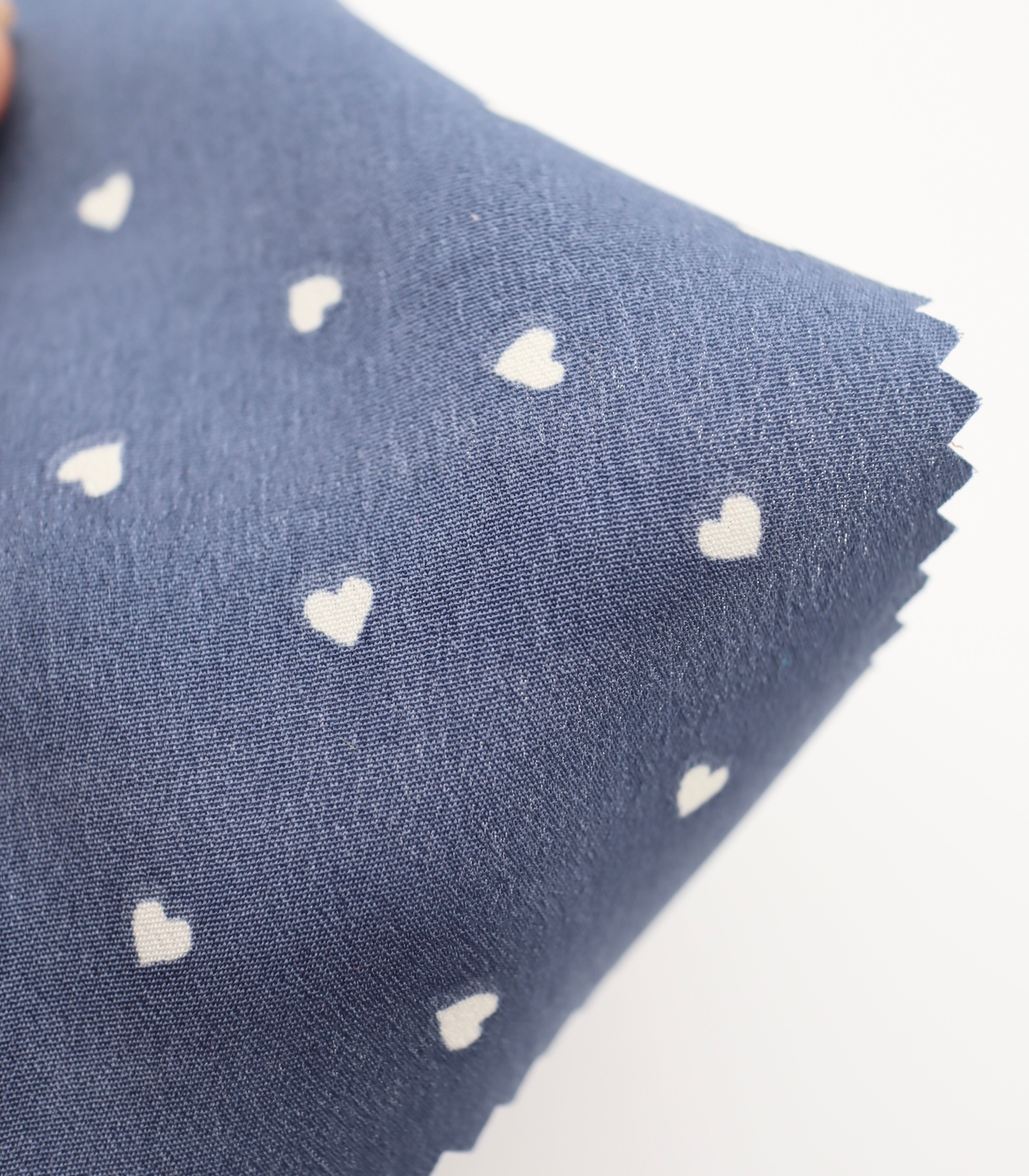 【25SS-048】プチハートプリントポリエステルデシン　/0.5ｙあたり=～765円