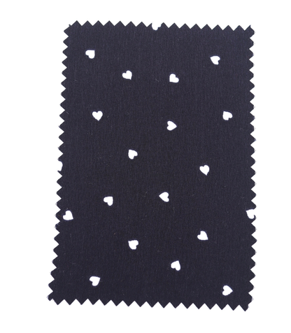 【25SS-048】プチハートプリントポリエステルデシン　/0.5ｙあたり=～765円