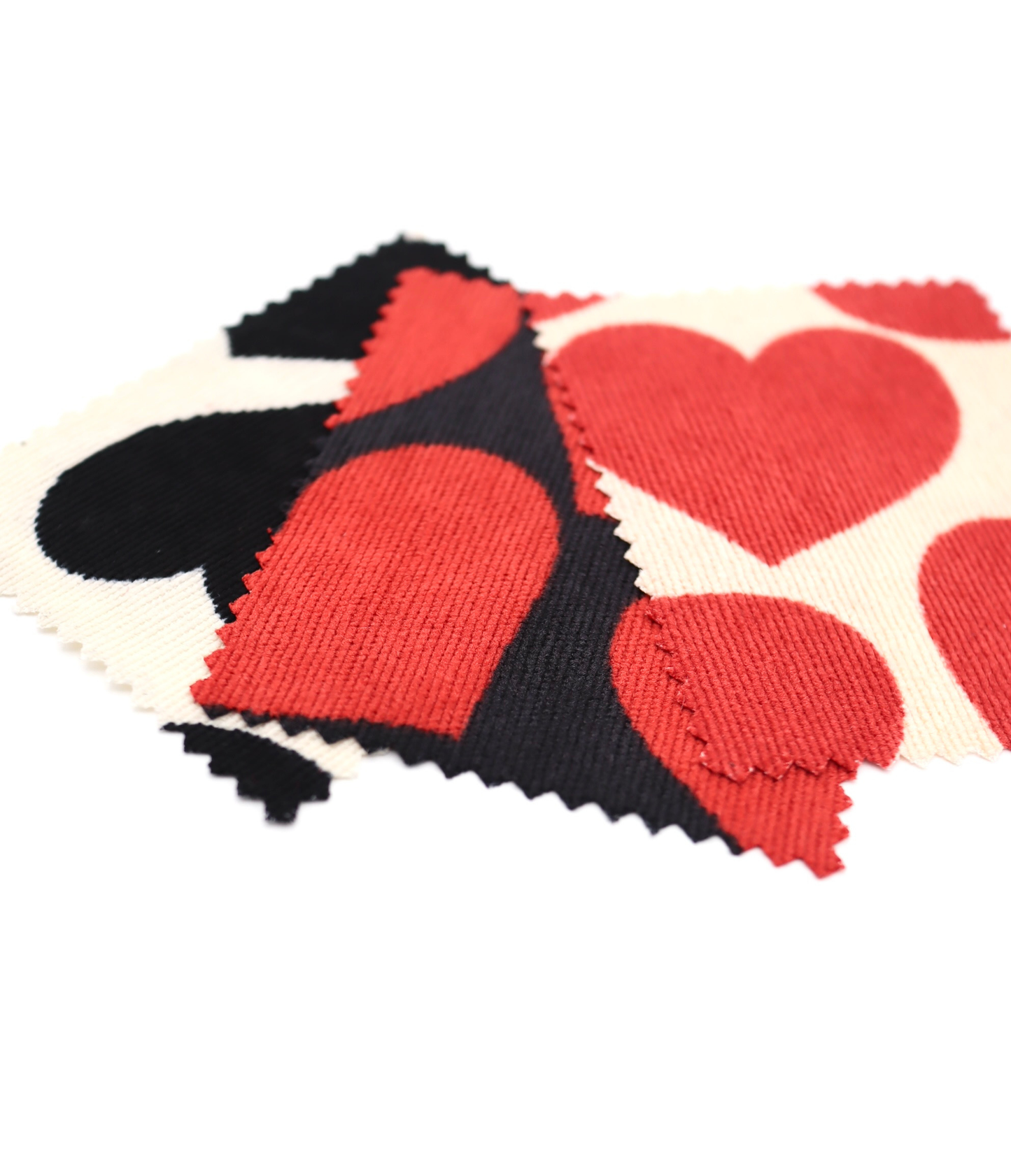 【25SS-018】ビッグハートプリントストレッチコーデュロイ　/0.5ｙあたり=～695円