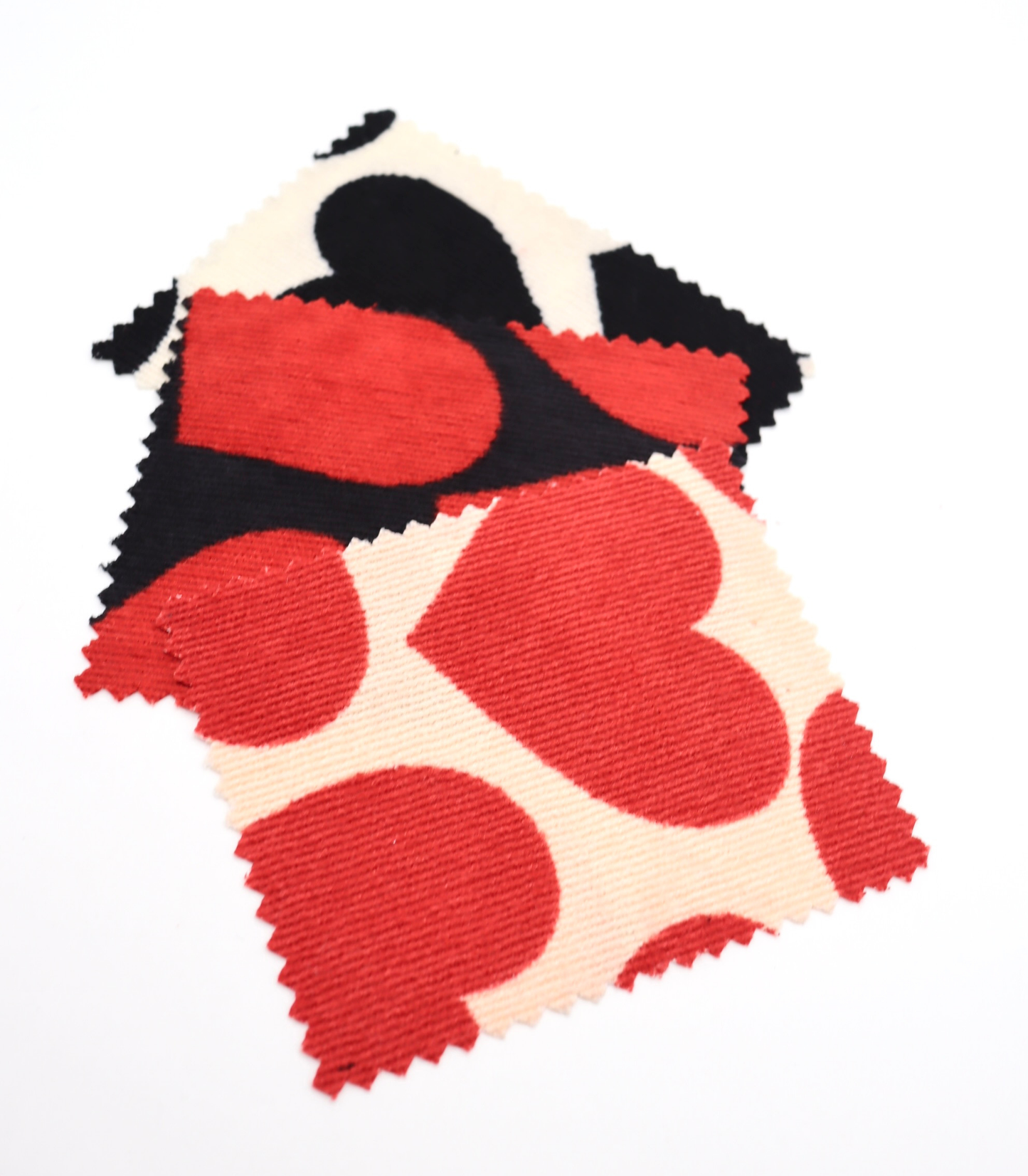 【25SS-018】ビッグハートプリントストレッチコーデュロイ　/0.5ｙあたり=～695円