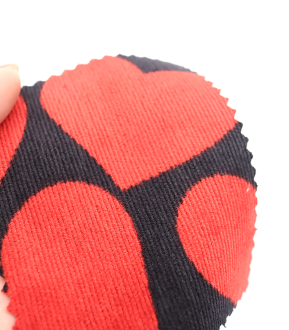 【25SS-018】ビッグハートプリントストレッチコーデュロイ　/0.5ｙあたり=～695円