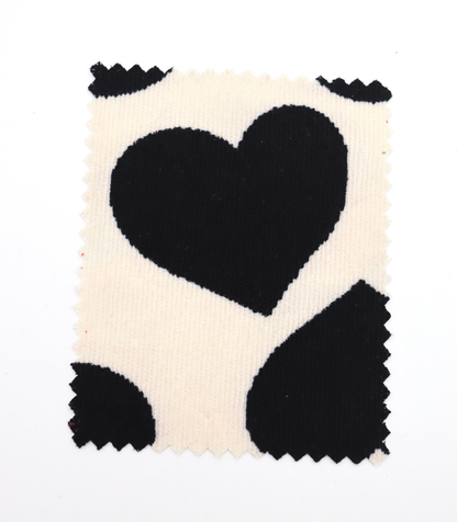 【25SS-018】ビッグハートプリントストレッチコーデュロイ　/0.5ｙあたり=～695円