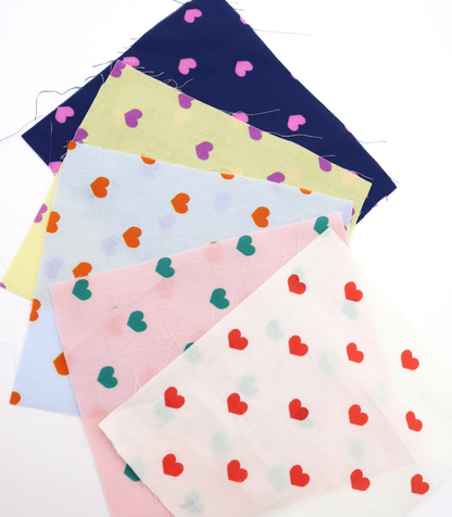 【25SS-049】プチハートプリント綿ローン　/0.5ｙあたり=～725円