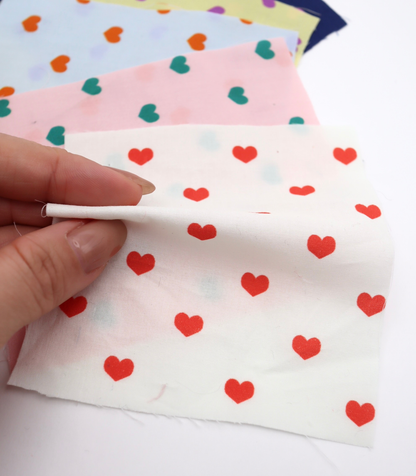 【25SS-049】プチハートプリント綿ローン　/0.5ｙあたり=～725円