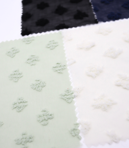 【25SS-377】フリンジフラワージャガードシフォン　/0.5ｙあたり = ～620円