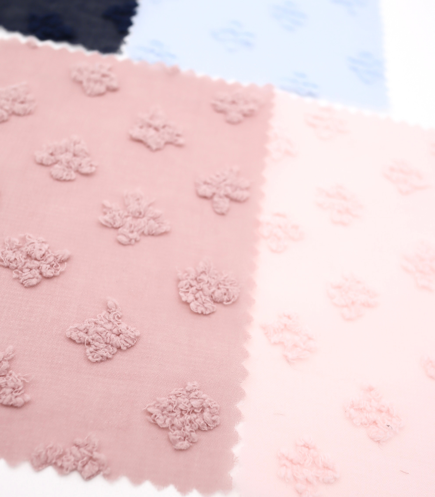 【25SS-377】フリンジフラワージャガードシフォン　/0.5ｙあたり = ～620円