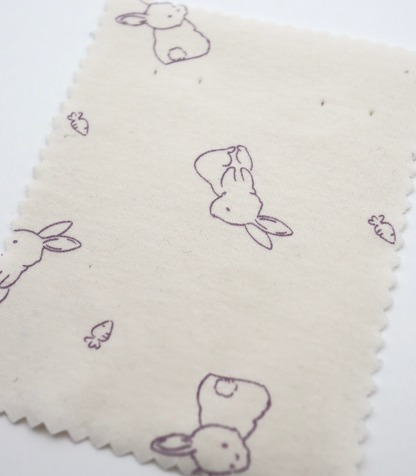 【25SS-204】うさちゃん×にんじんプリントフライス　/0.5ｙあたり = ～920円