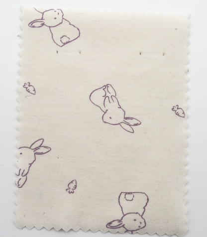 【25SS-204】うさちゃん×にんじんプリントフライス　/0.5ｙあたり = ～920円