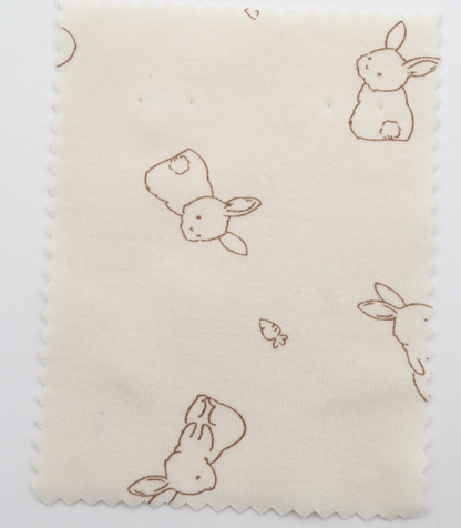 【25SS-204】うさちゃん×にんじんプリントフライス　/0.5ｙあたり = ～920円