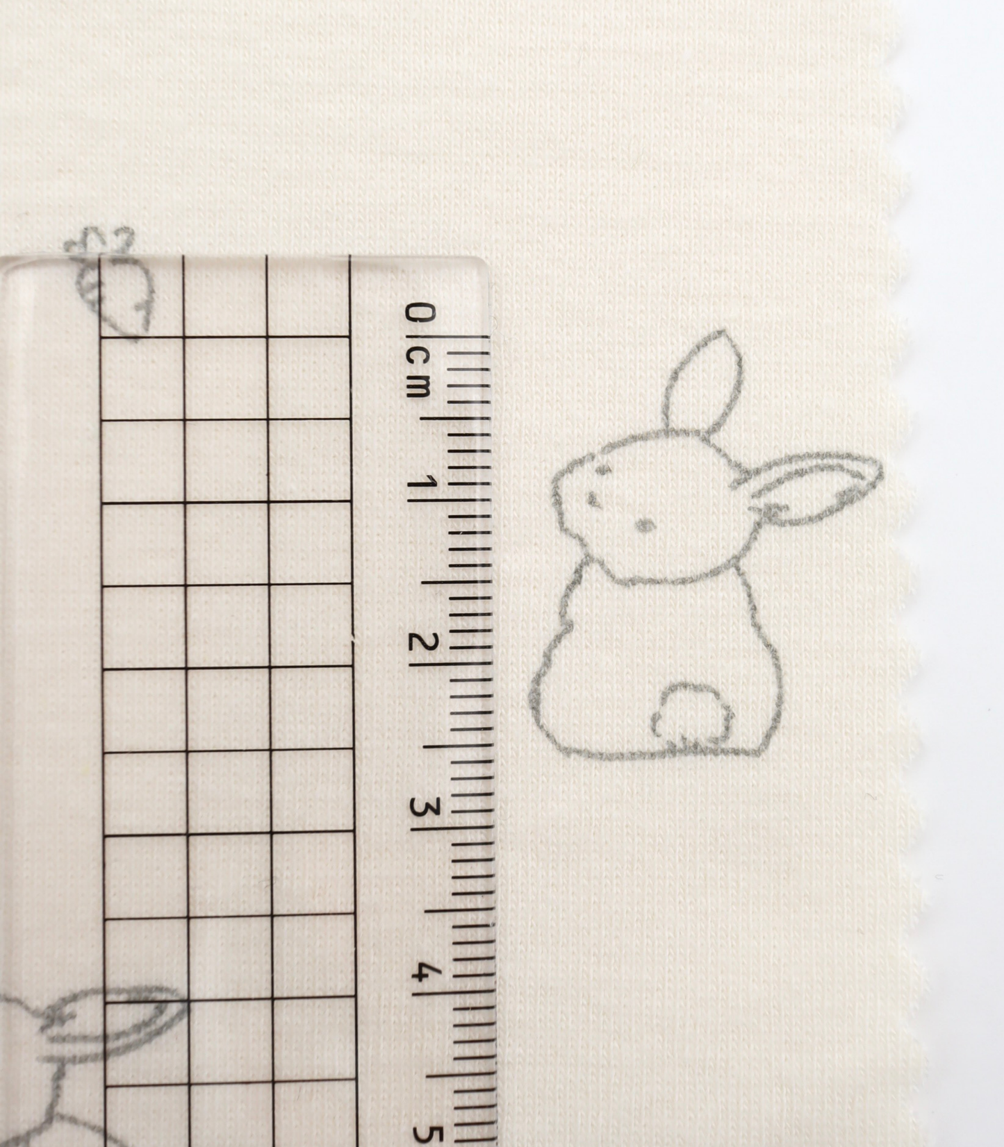 【25SS-204】うさちゃん×にんじんプリントフライス　/0.5ｙあたり = ～920円