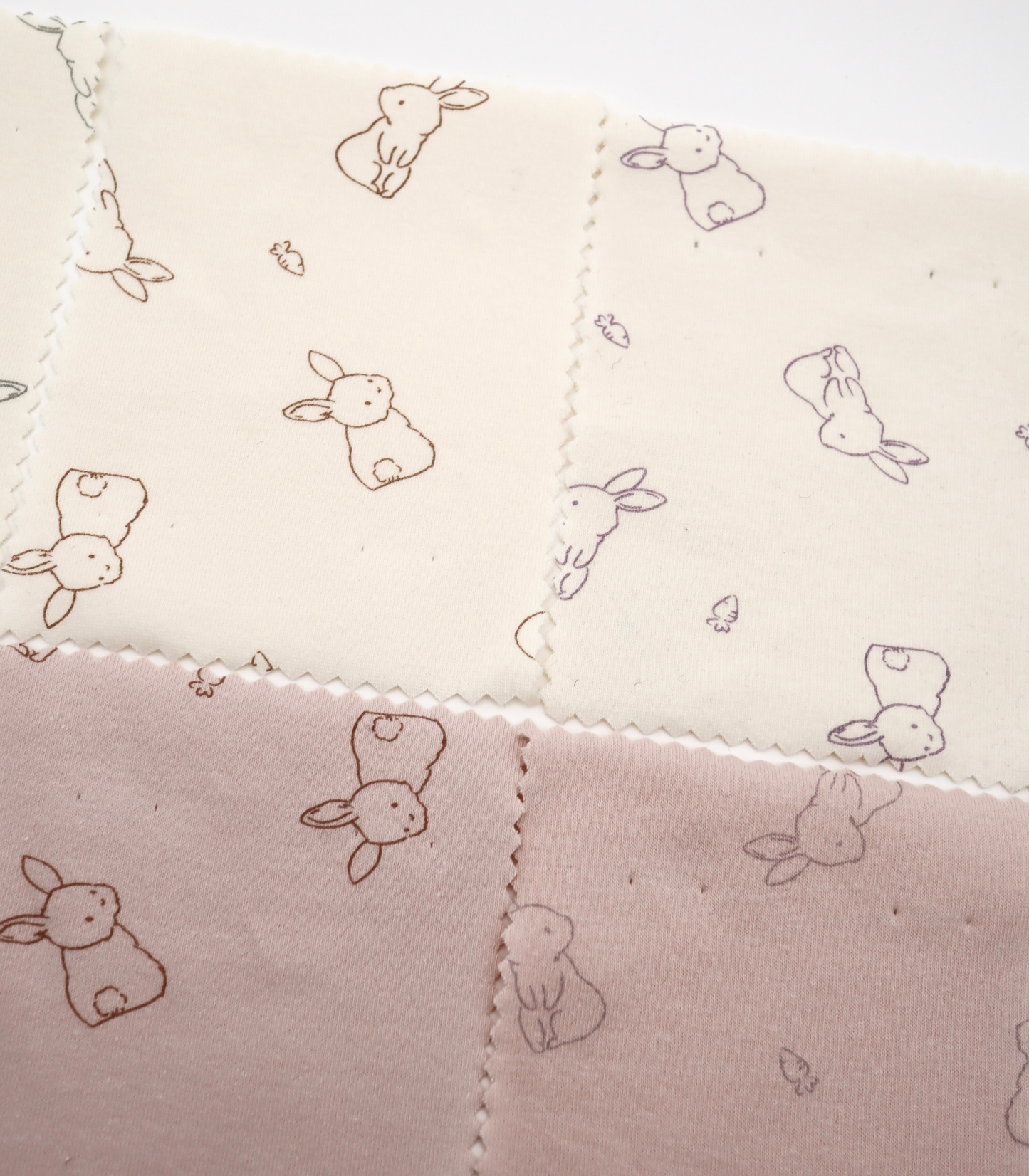 【25SS-204】うさちゃん×にんじんプリントフライス　/0.5ｙあたり = ～920円