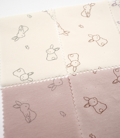 【25SS-204】うさちゃん×にんじんプリントフライス　/0.5ｙあたり = ～920円