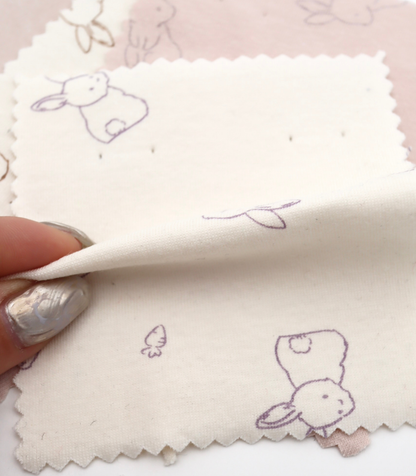 【25SS-204】うさちゃん×にんじんプリントフライス　/0.5ｙあたり = ～920円