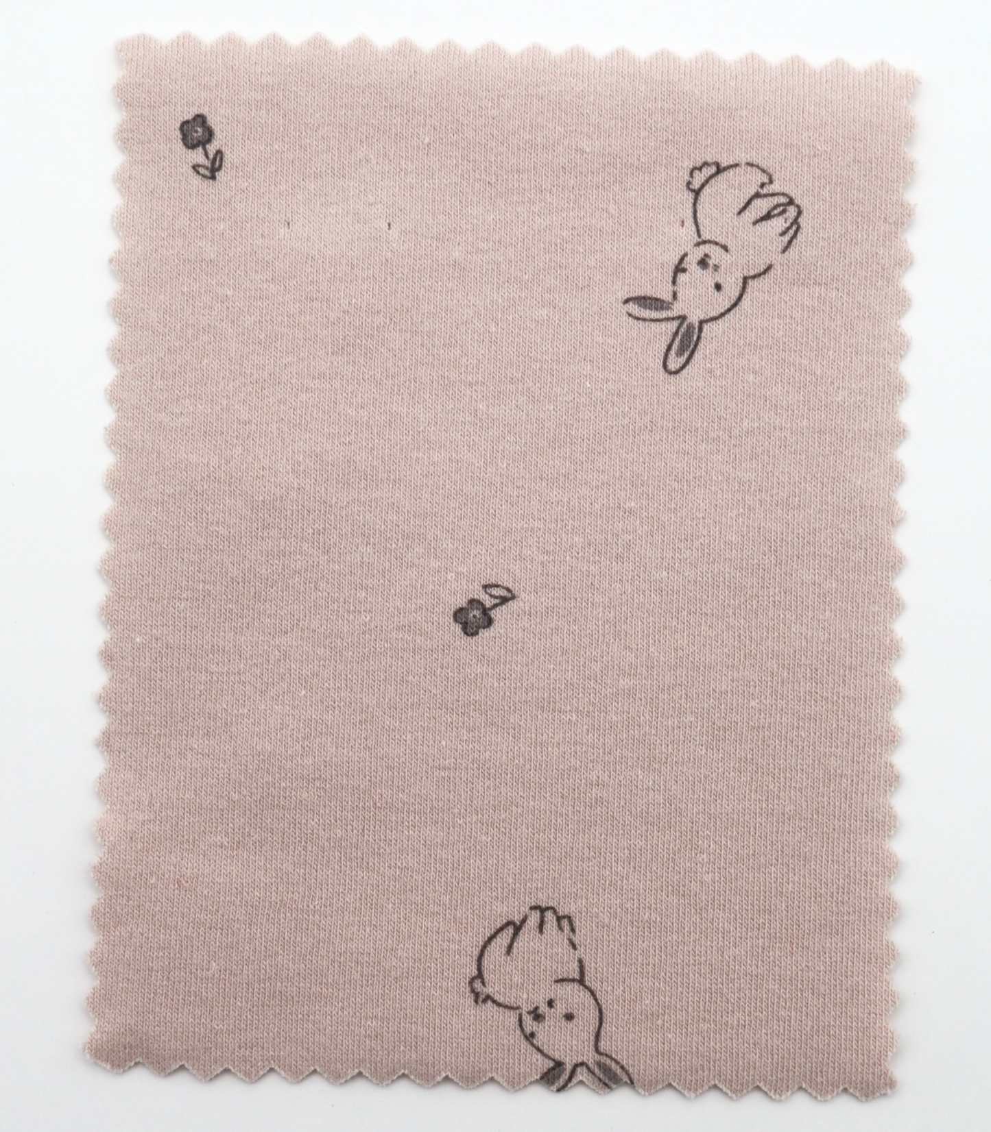 【25SS-203】うさちゃん×フラワープリントフライス　/0.5ｙあたり = ～920円