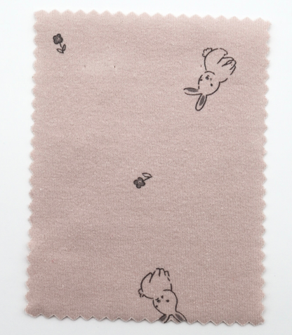 【25SS-203】うさちゃん×フラワープリントフライス　/0.5ｙあたり = ～920円