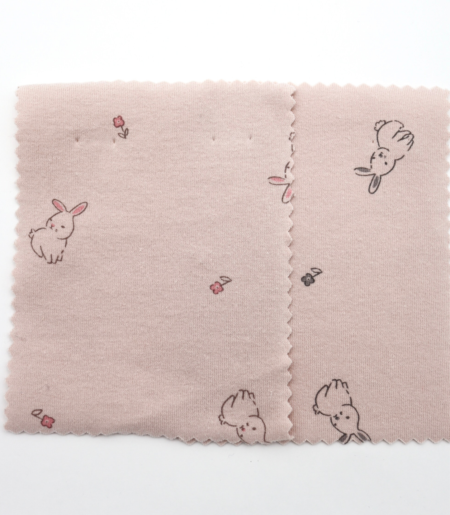 【25SS-203】うさちゃん×フラワープリントフライス　/0.5ｙあたり = ～920円