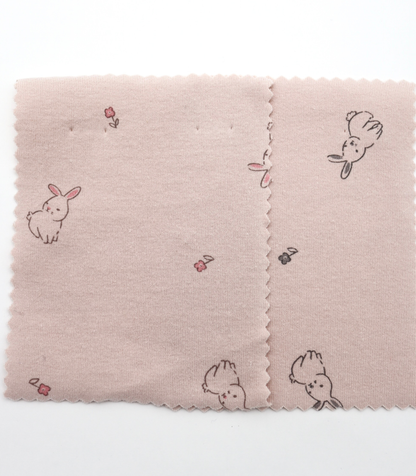 【25SS-203】うさちゃん×フラワープリントフライス　/0.5ｙあたり = ～920円