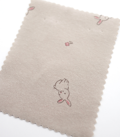 【25SS-203】うさちゃん×フラワープリントフライス　/0.5ｙあたり = ～920円