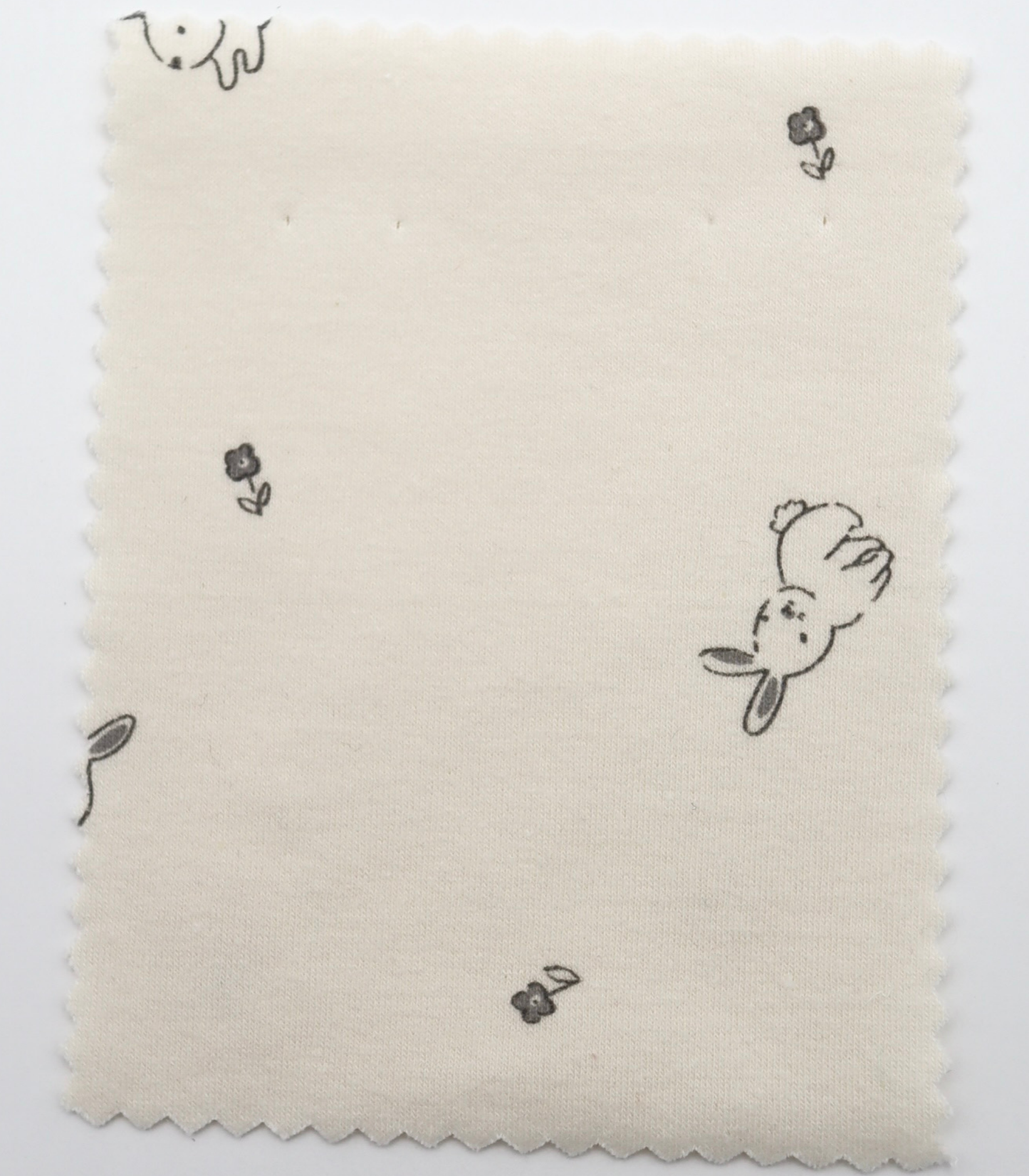 【25SS-203】うさちゃん×フラワープリントフライス　/0.5ｙあたり = ～920円