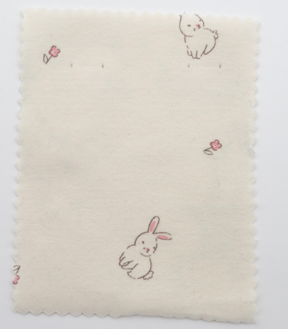 【25SS-203】うさちゃん×フラワープリントフライス　/0.5ｙあたり = ～920円