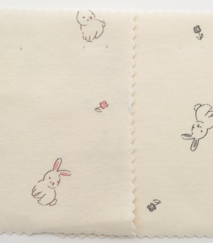 【25SS-203】うさちゃん×フラワープリントフライス　/0.5ｙあたり = ～920円