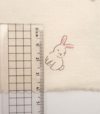 【25SS-203】うさちゃん×フラワープリントフライス　/0.5ｙあたり = ～920円