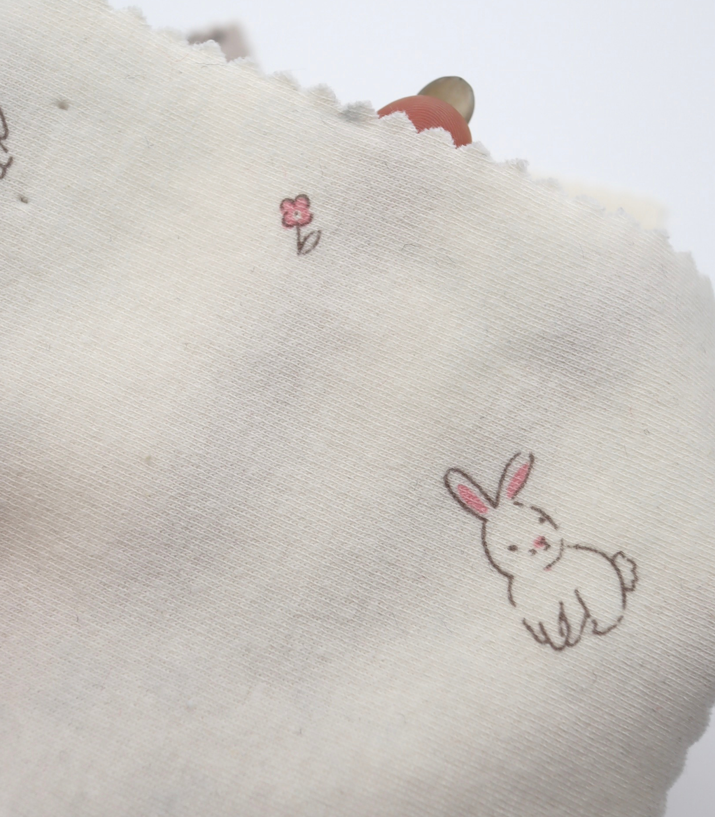 【25SS-203】うさちゃん×フラワープリントフライス　/0.5ｙあたり = ～920円