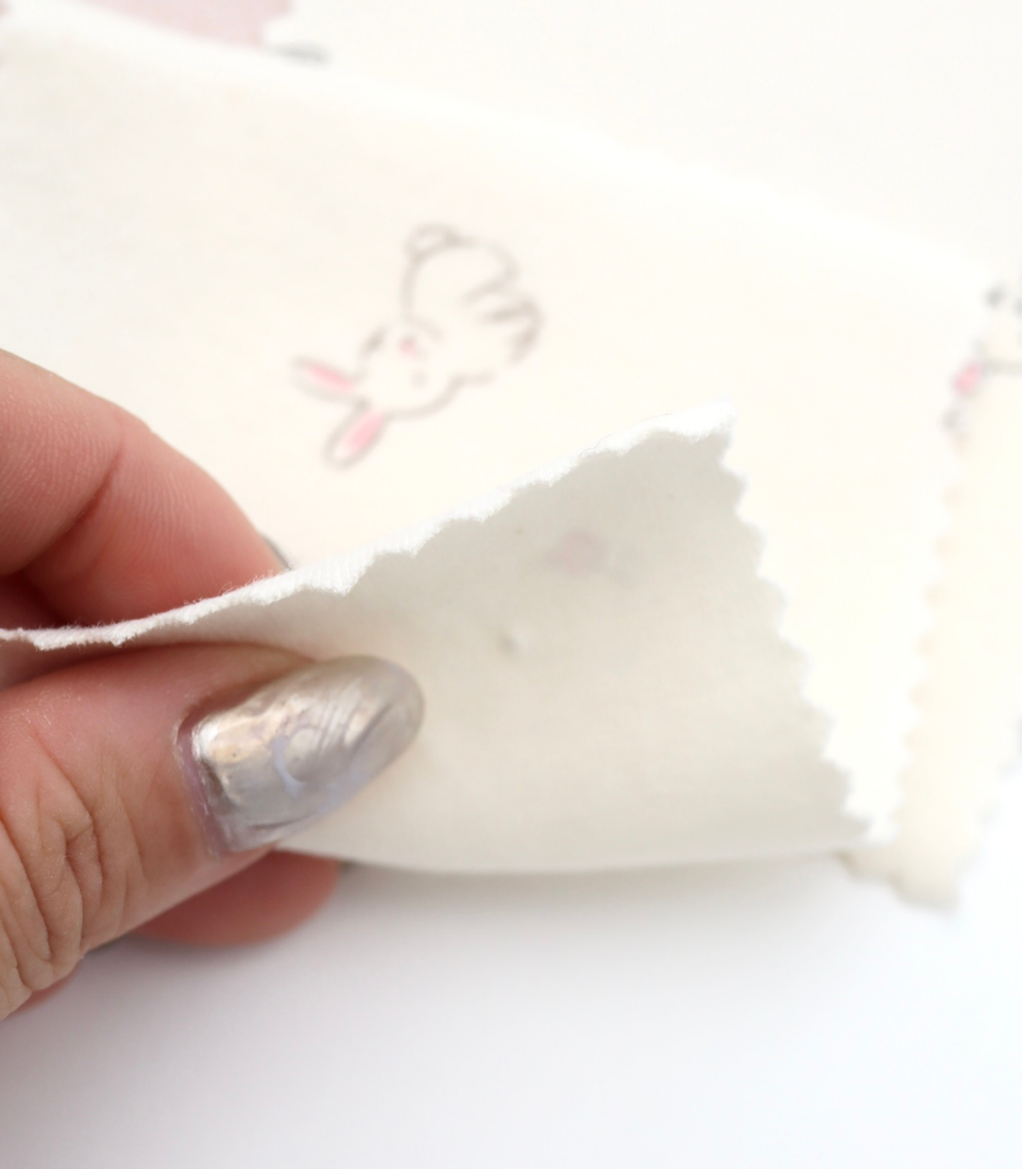 【25SS-203】うさちゃん×フラワープリントフライス　/0.5ｙあたり = ～920円