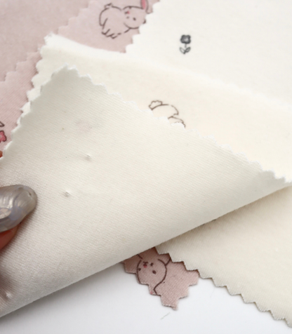 【25SS-203】うさちゃん×フラワープリントフライス　/0.5ｙあたり = ～920円