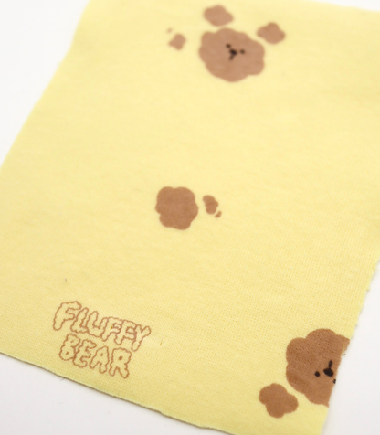 【25SS-201】もこもこくまちゃんプリントフライス　/0.5ｙあたり = ～ 900円