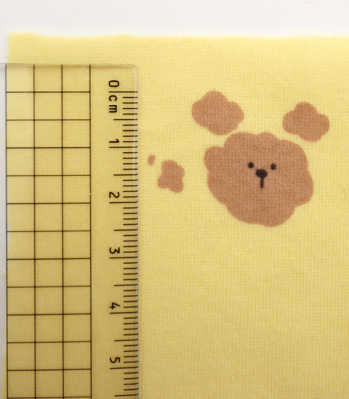 【25SS-201】もこもこくまちゃんプリントフライス　/0.5ｙあたり = ～ 900円