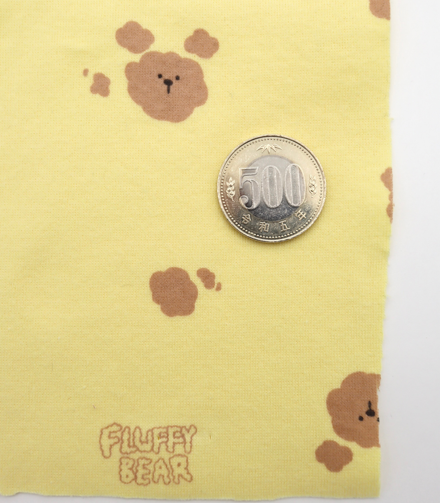 【25SS-201】もこもこくまちゃんプリントフライス　/0.5ｙあたり = ～ 900円