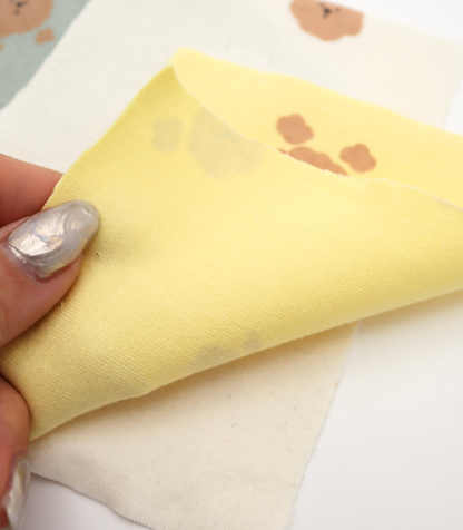 【25SS-201】もこもこくまちゃんプリントフライス　/0.5ｙあたり = ～ 900円