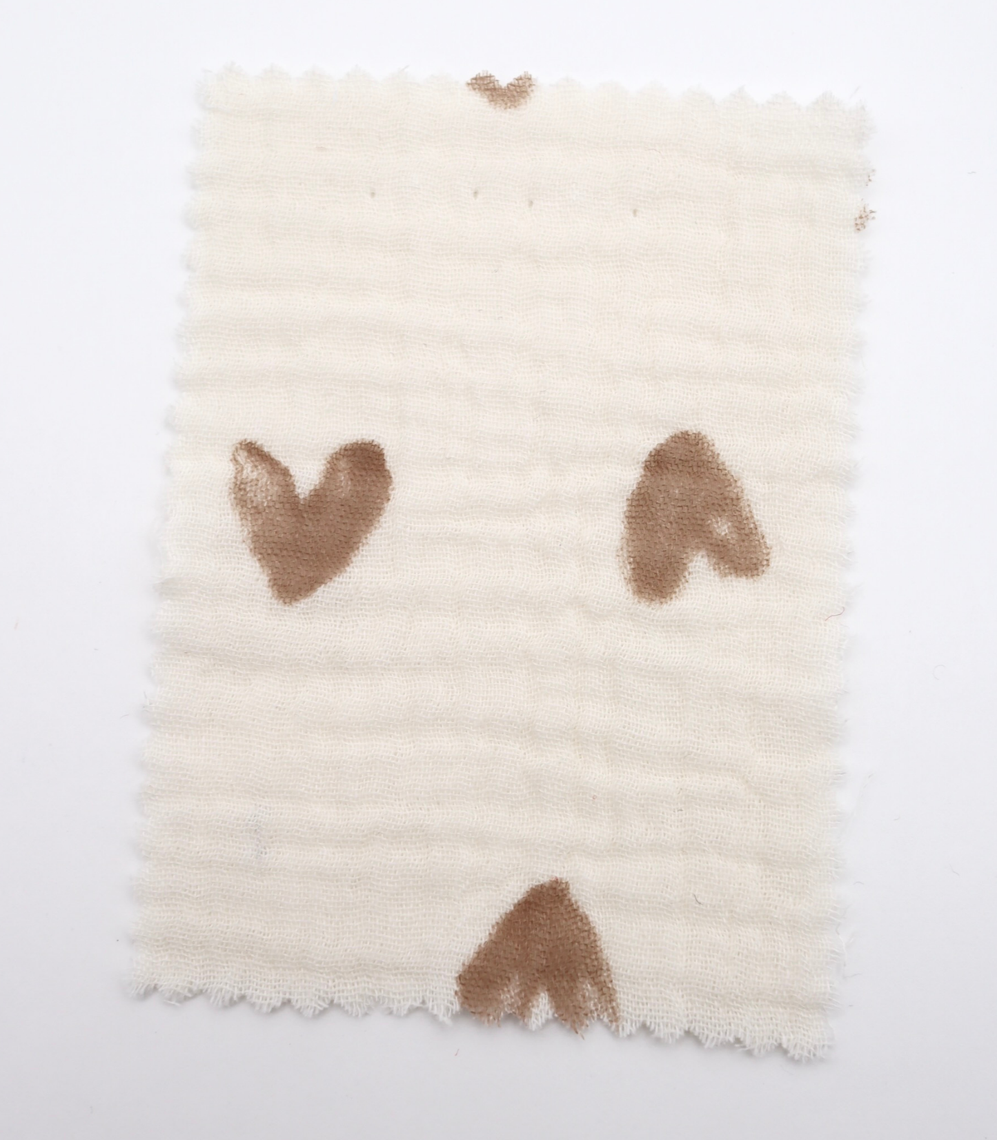 【25SS-038】スケッチ風ハートプリントダブルガーゼ　/0.5ｙあたり=～700円