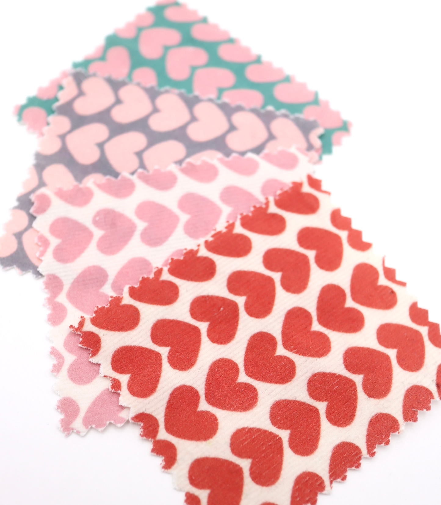 【25SS-019】ハートヘリンボーンプリントコーデュロイ　/0.5ｙあたり=～990円