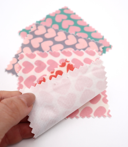 【25SS-019】ハートヘリンボーンプリントコーデュロイ　/0.5ｙあたり=～990円