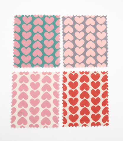 【25SS-019】ハートヘリンボーンプリントコーデュロイ　/0.5ｙあたり=～990円