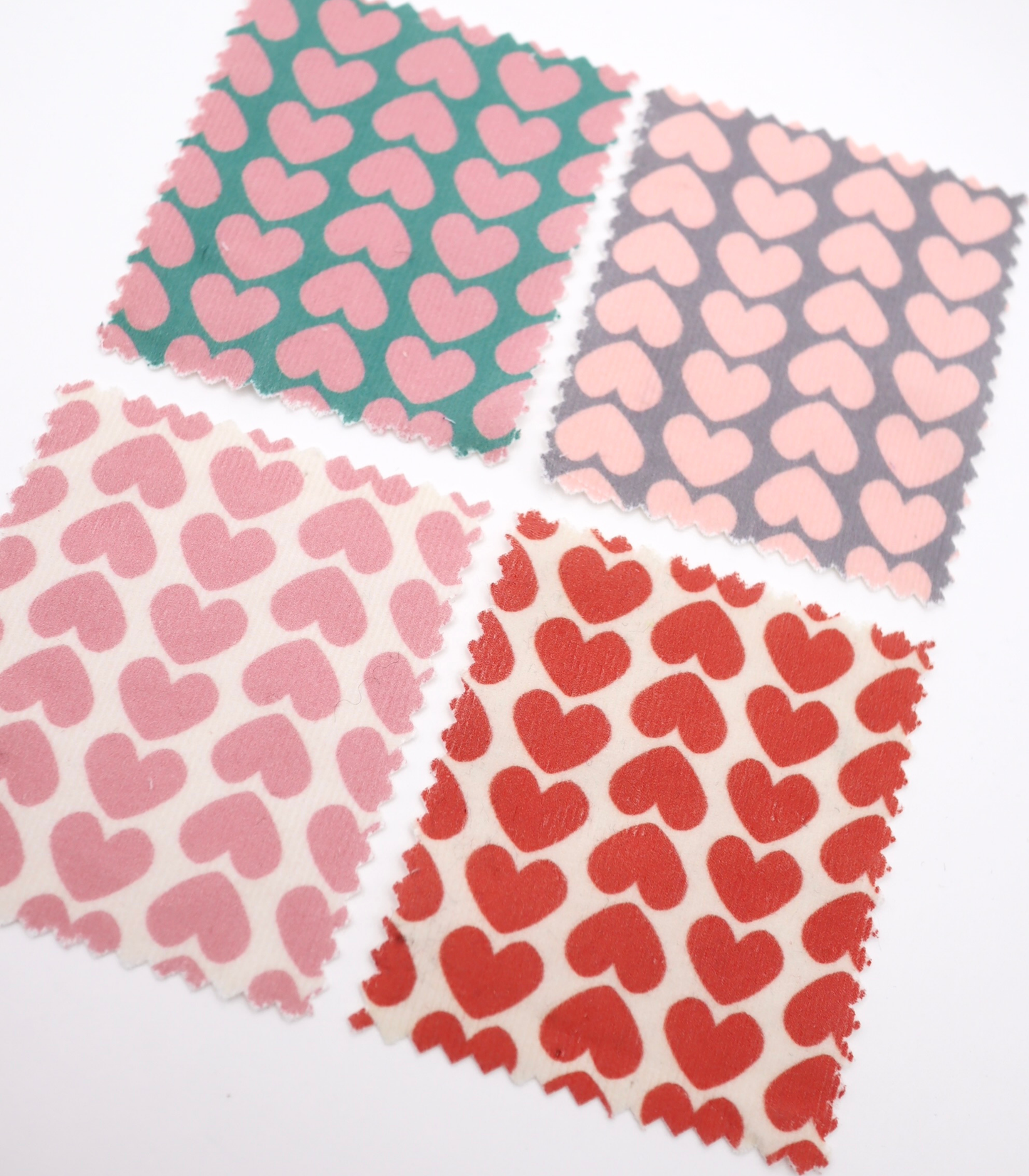 【25SS-019】ハートヘリンボーンプリントコーデュロイ　/0.5ｙあたり=～990円