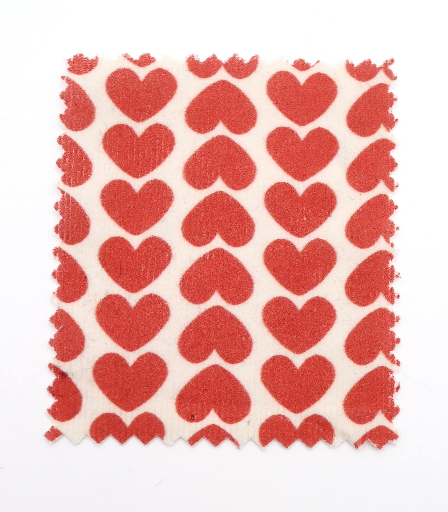 【25SS-019】ハートヘリンボーンプリントコーデュロイ　/0.5ｙあたり=～990円