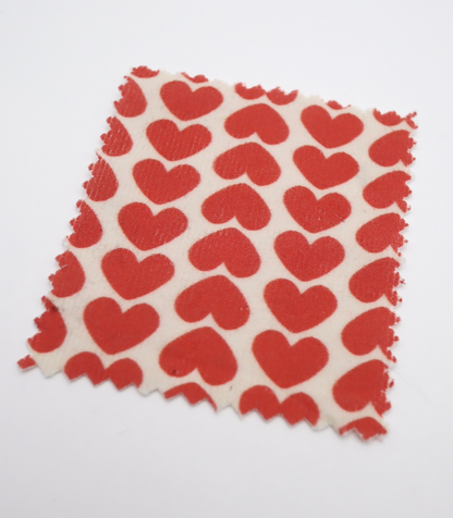 【25SS-019】ハートヘリンボーンプリントコーデュロイ　/0.5ｙあたり=～990円