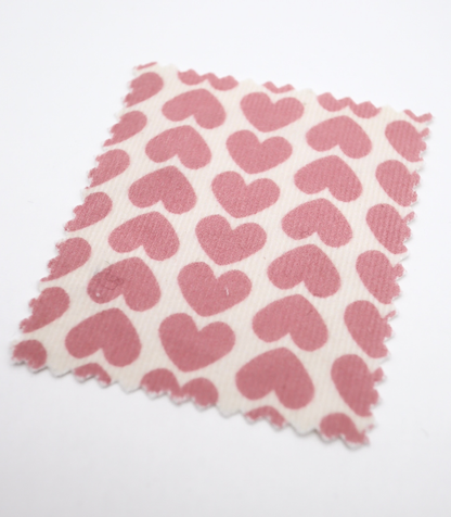 【25SS-019】ハートヘリンボーンプリントコーデュロイ　/0.5ｙあたり=～990円