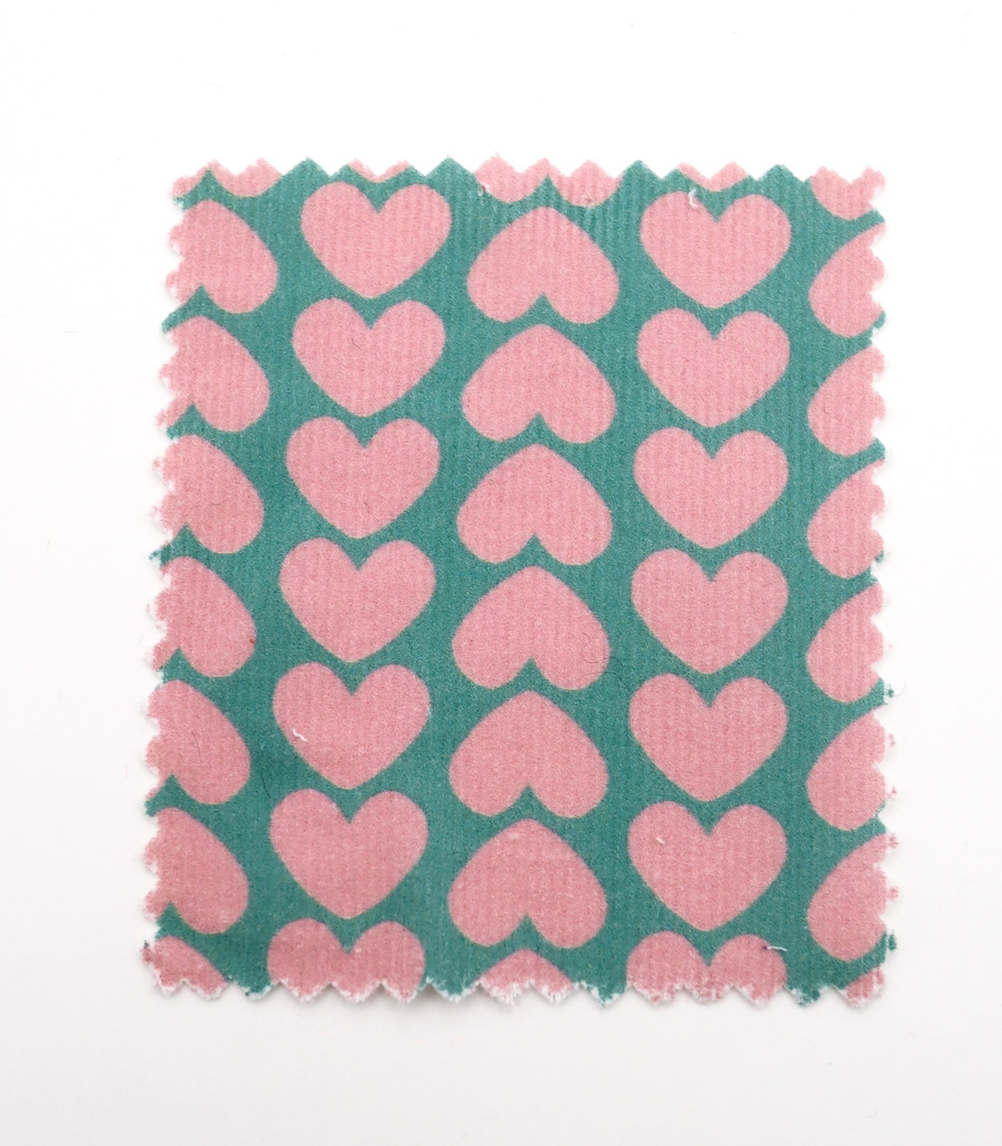 【25SS-019】ハートヘリンボーンプリントコーデュロイ　/0.5ｙあたり=～990円