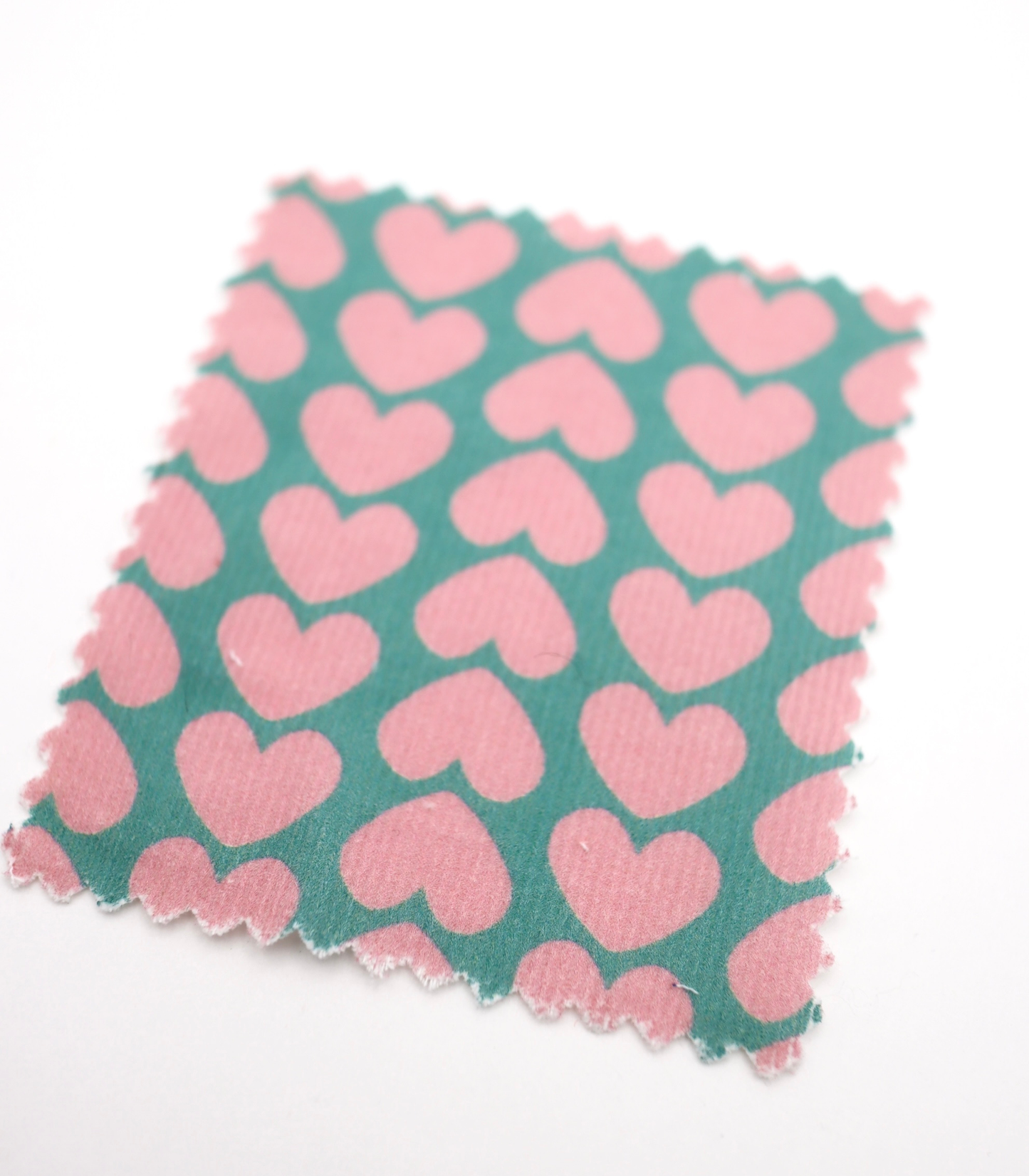 【25SS-019】ハートヘリンボーンプリントコーデュロイ　/0.5ｙあたり=～990円