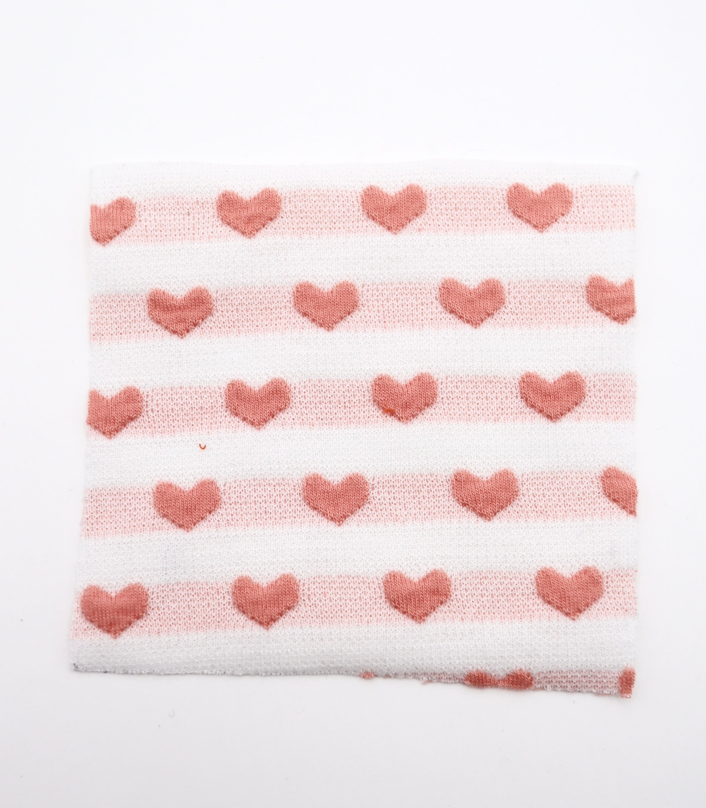 【25SS-031】ぷっくりハートジャガードボーダーニット　/0.5ｙあたり=～1045円