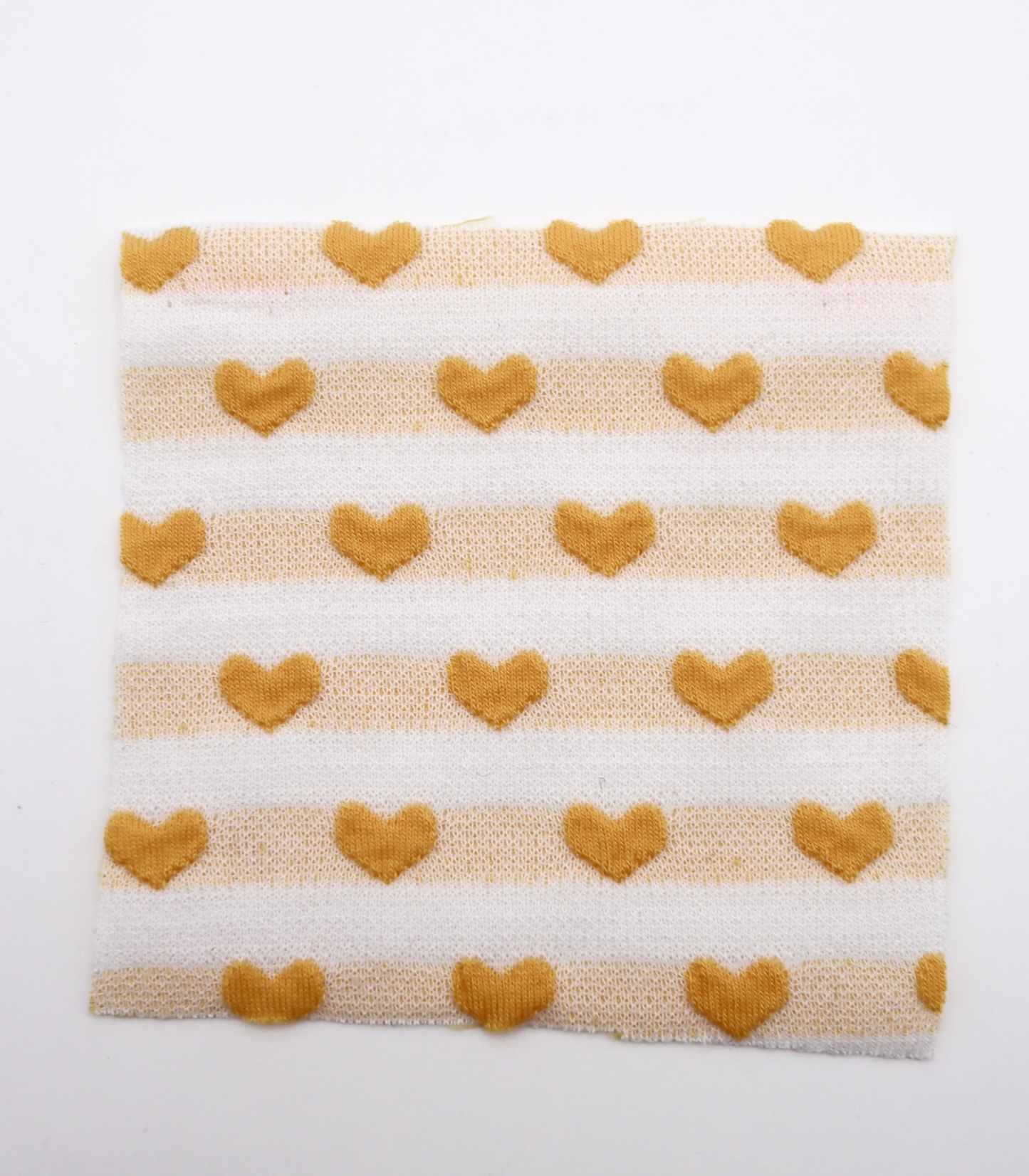 【25SS-031】ぷっくりハートジャガードボーダーニット　/0.5ｙあたり=～1045円