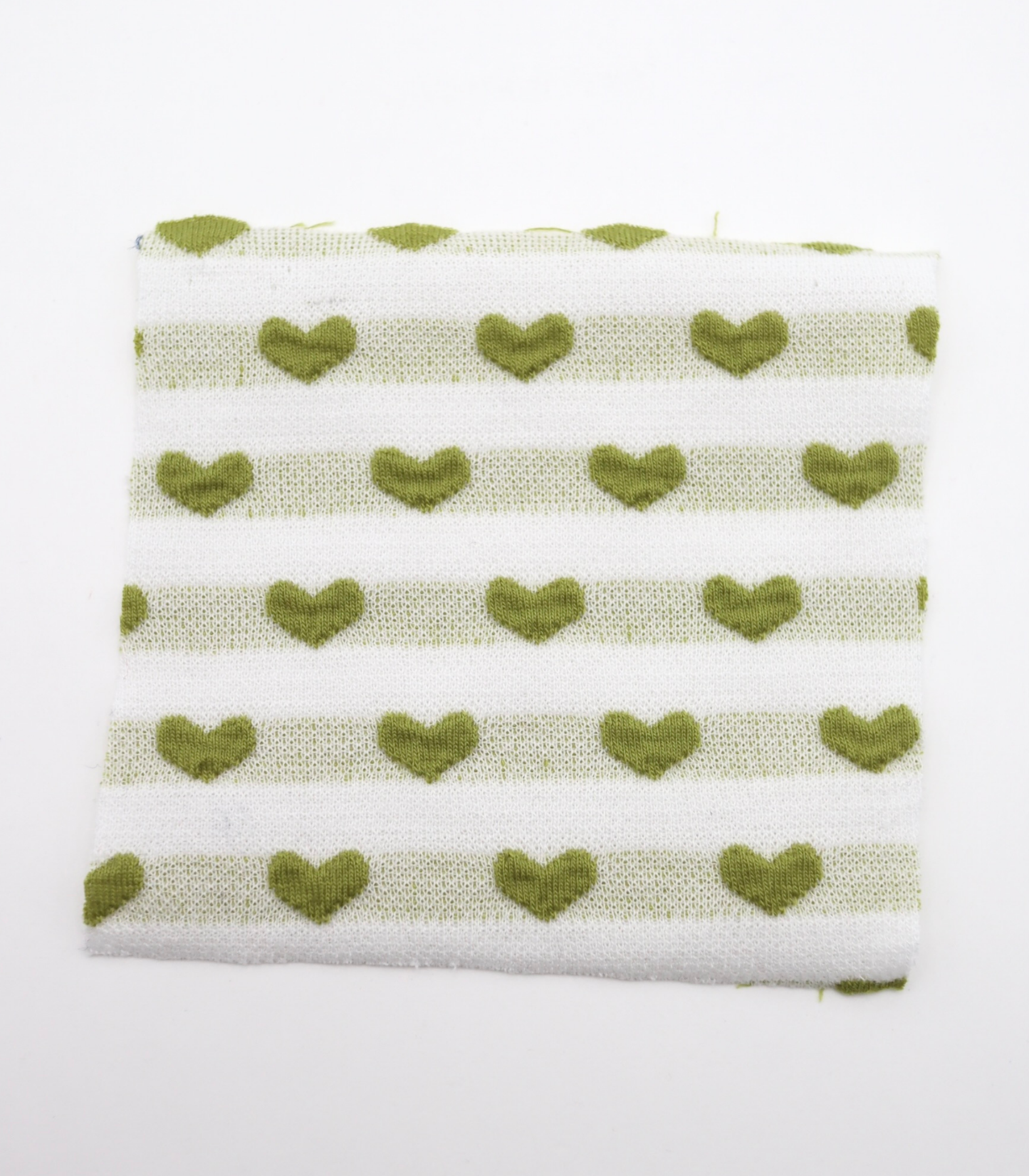 【25SS-031】ぷっくりハートジャガードボーダーニット　/0.5ｙあたり=～1045円