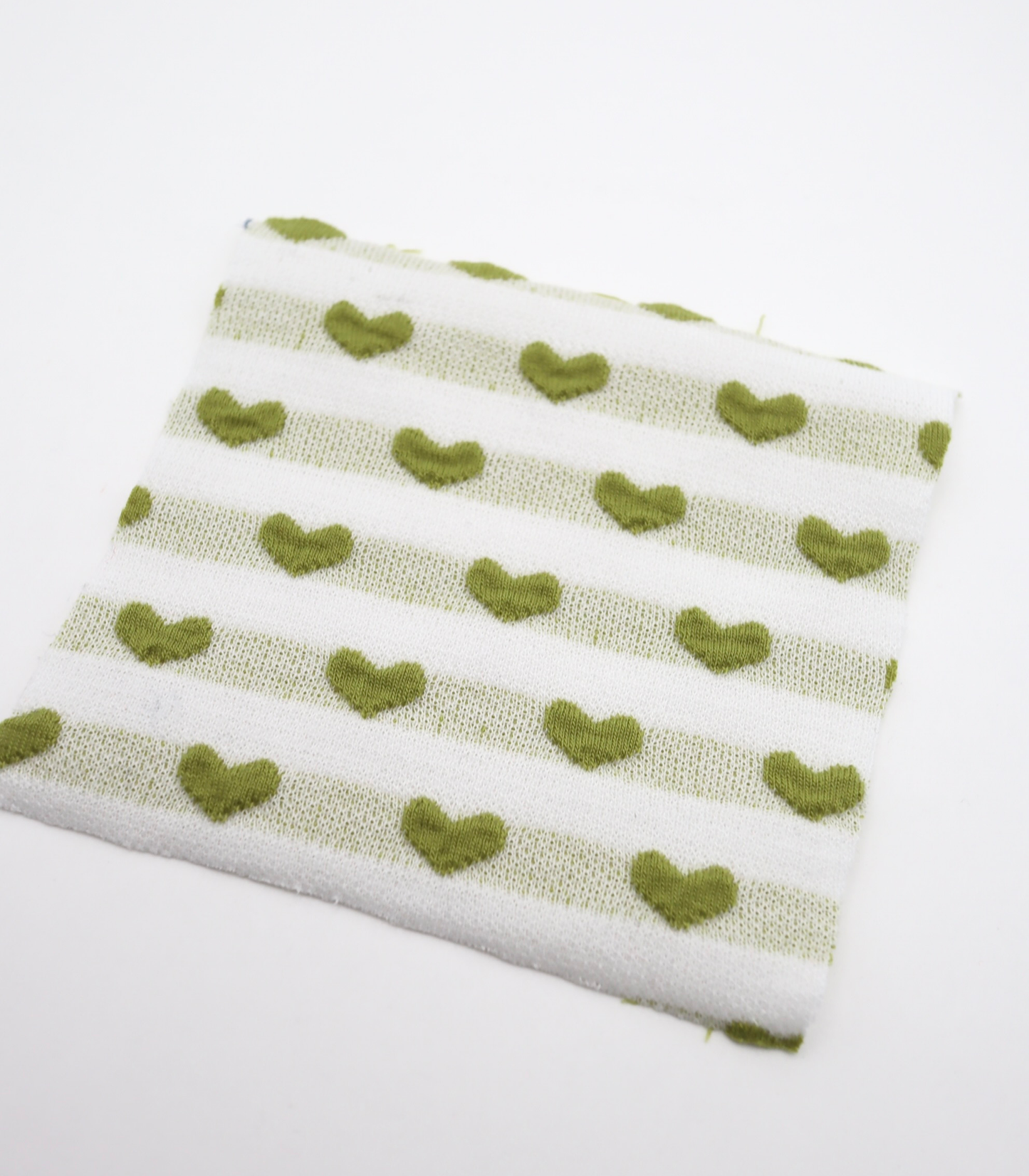 【25SS-031】ぷっくりハートジャガードボーダーニット　/0.5ｙあたり=～1045円